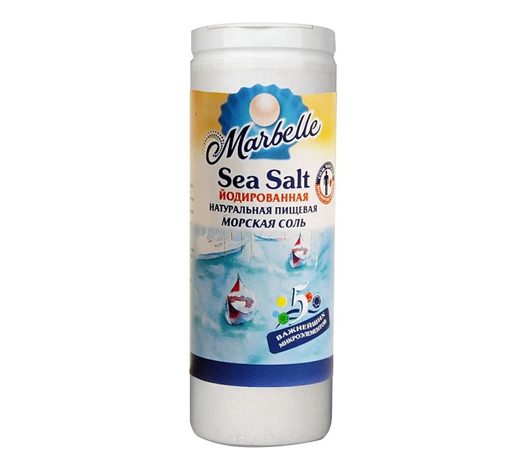 Соль морская Marbelle 250г мелкий помол