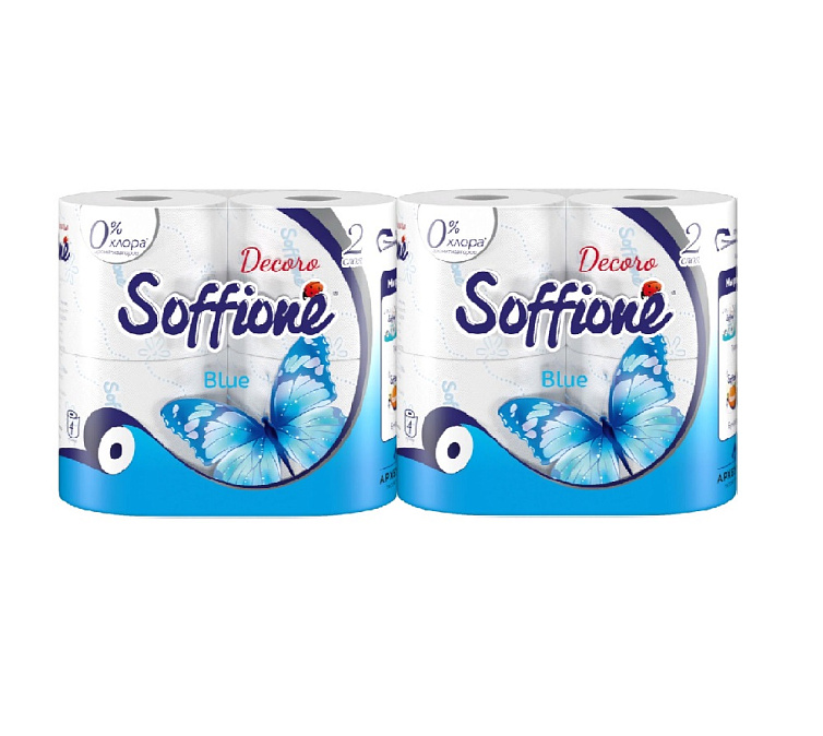 Туалетная бумага 8шт 2сл Soffice