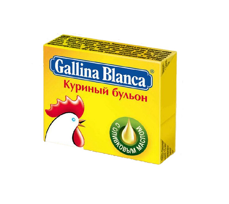 Куриный Бульон Gallina Blanca 10г кубик Куриный Бульон Gallina Blanca 10г кубик