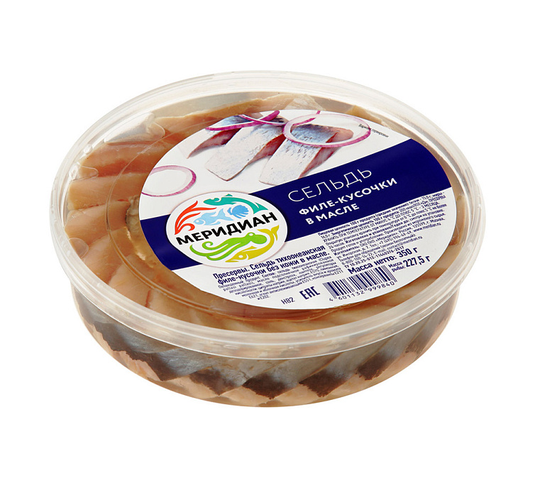 Филе сельдь 400г филе-кусочки в масле
