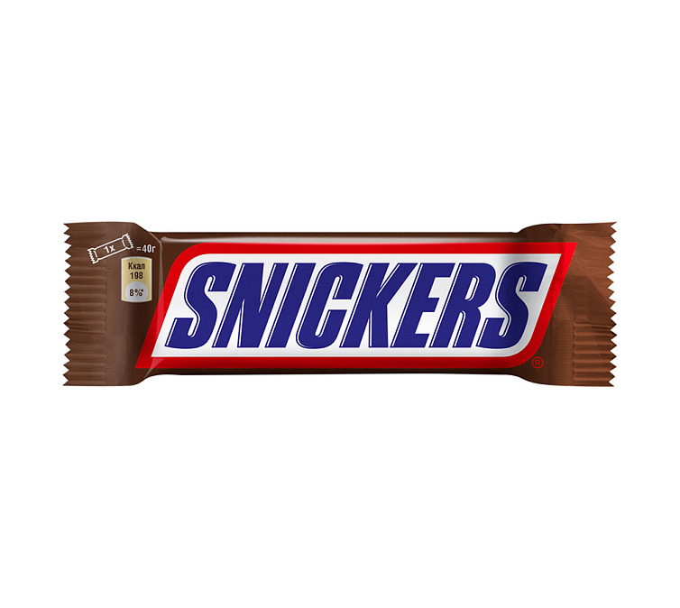 Шоколадный батончик 50г Snickers Сникерс