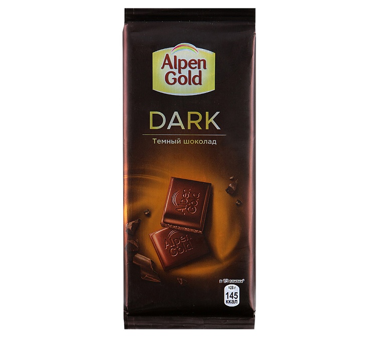 Шоколад 90г Альпен Голд Тёмный