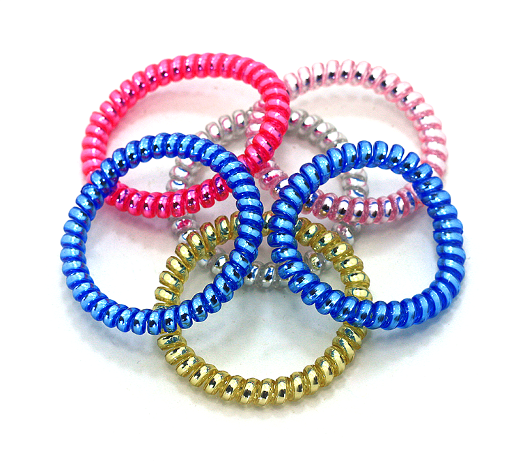 Резинка для волос силиконовая спираль