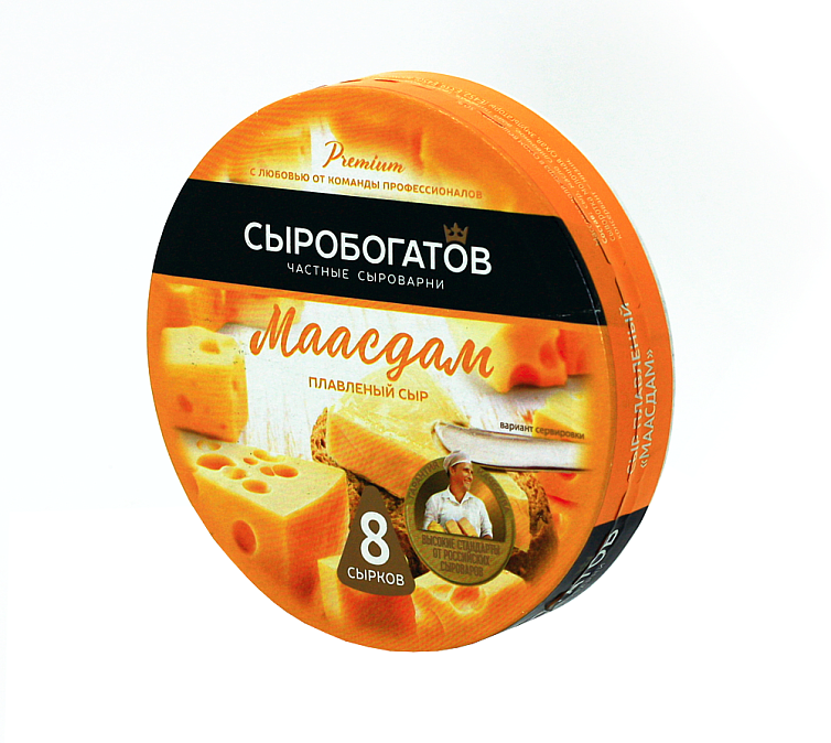 Сыр плавленый 130г Сыробогатов Сырная тарелка круг 8 сырков