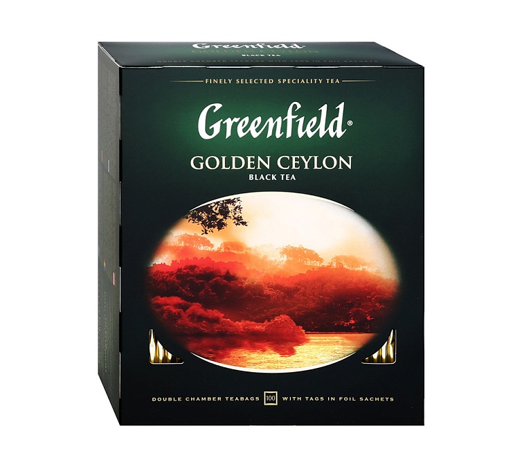 Чай черный 100пак Greenfield Golden Ceylon