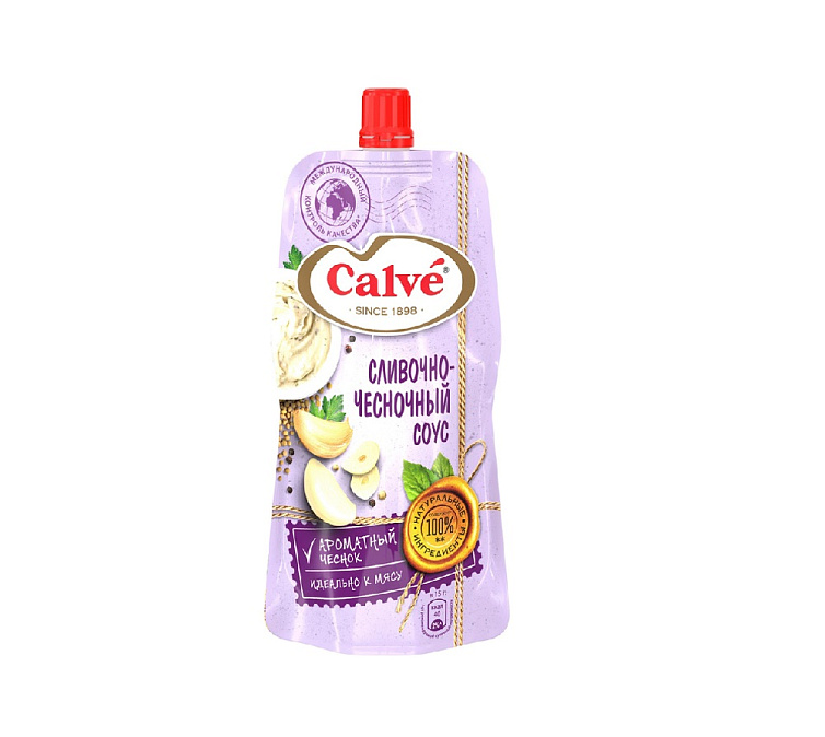 Соус 230г Calve сливочно-чесночный Соус 230г Calve сливочно-чесночный