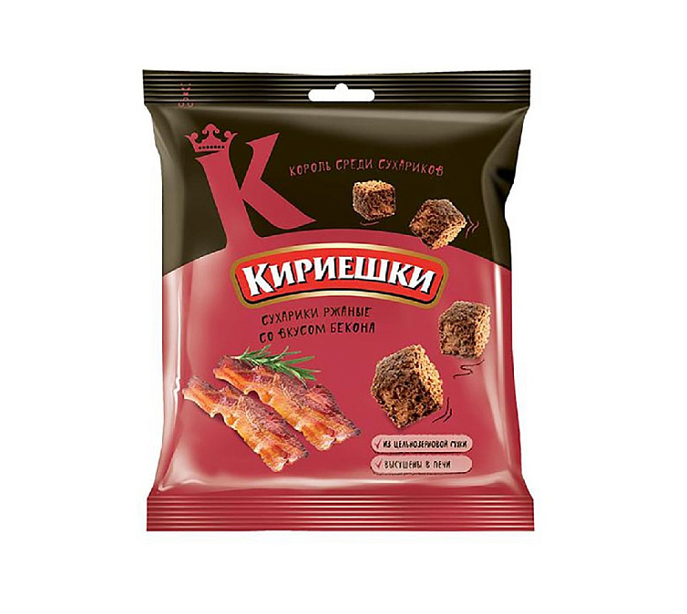 Сухарики 200г Кириешки Бекон