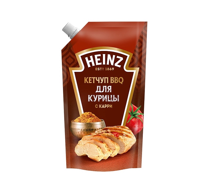 Кетчуп BBQ 350г Heinz с карри