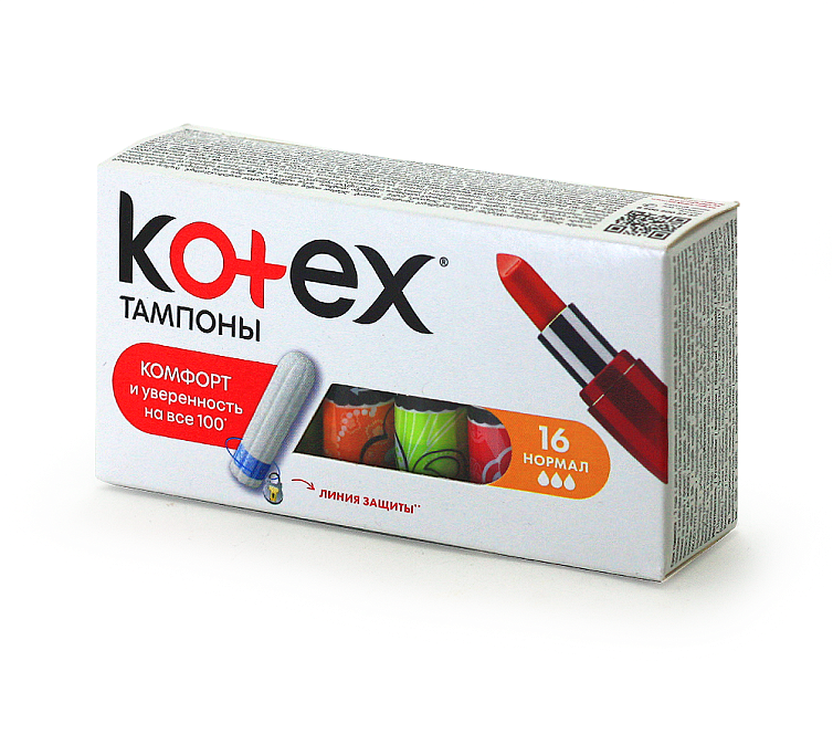 Тампоны 16шт Kotex Нормал Тампоны 16шт Kotex Нормал