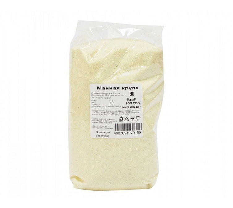 Крупа манная 800г марки М Крупа манная 800г марки М