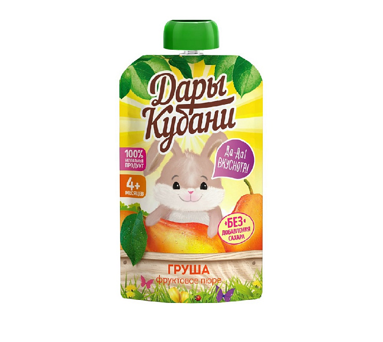 Пюре 90г Дары Кубани Груша Пюре 90г Дары Кубани Груша