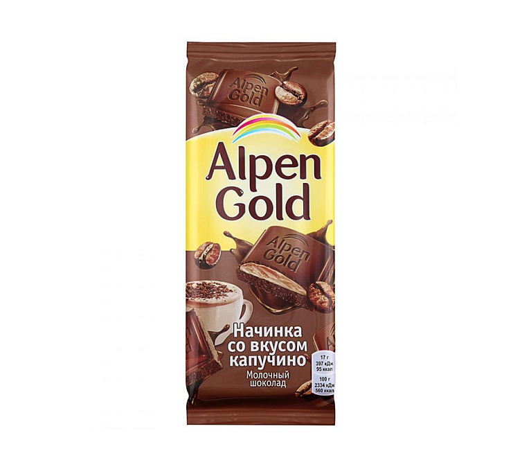 Шоколад 90г Альпен Голд Капучино