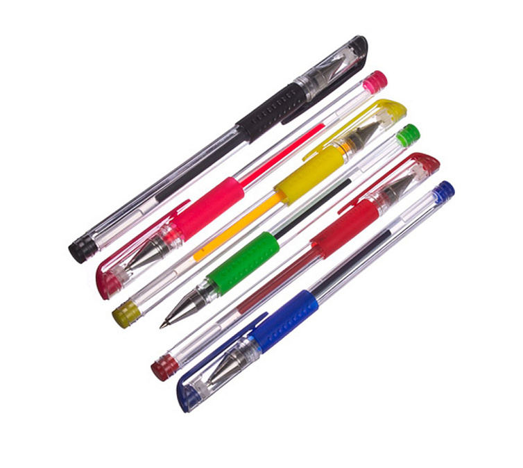 Набор ручек 6шт цветных гелевых