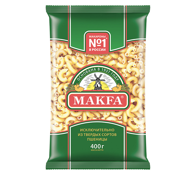 Рожки 400г Макфа 