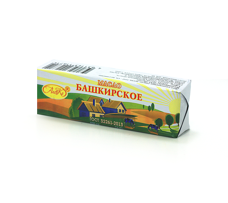 Масло 72,5% 0,5кг ГОСТ Башкирское в пергаменте