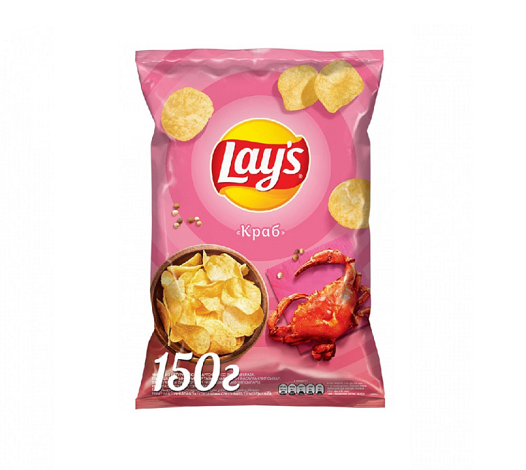 Чипсы 150г Lays Краб