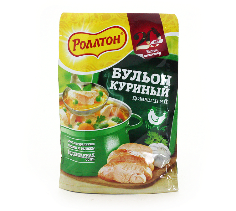 Бульон домашний 90г Роллтон куриный