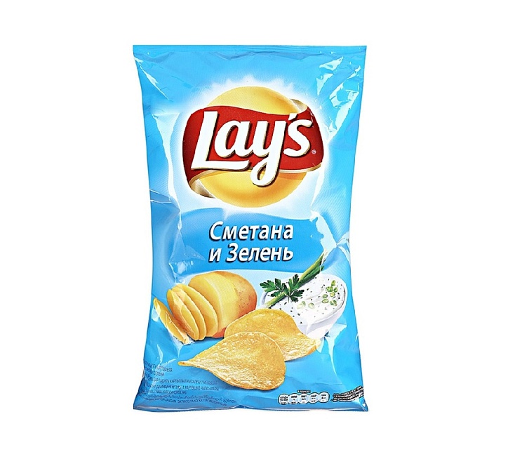 Чипсы 150г Lays Сметана и зелень