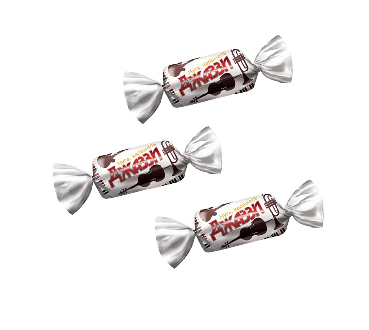 Конфеты шоколадные 1кг Джаззи нуга-карамель