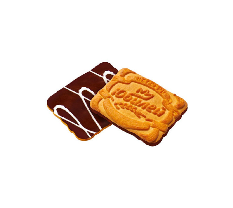 Печенье Юбилей с шоколадной глазурью