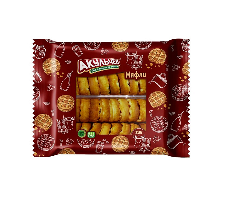 Печенье 400г Акульчев капли с малиной