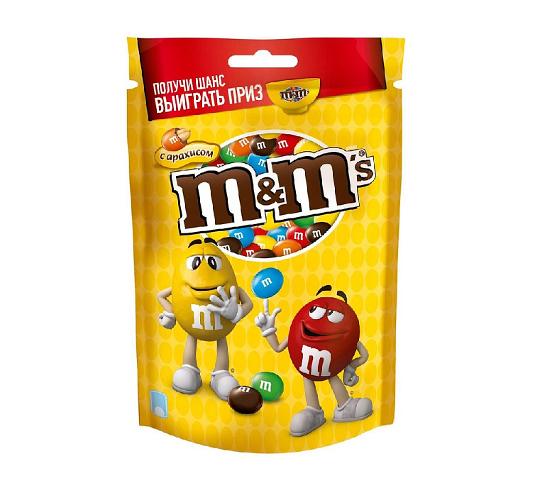 Драже 145г  M&M Арахис