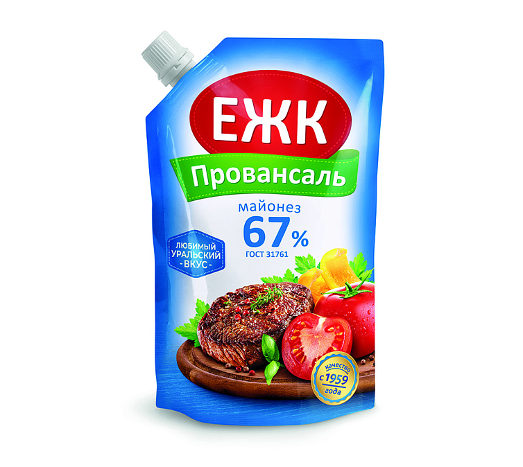 Майонез 67% 675г ЕЖК Провансаль дой-пак