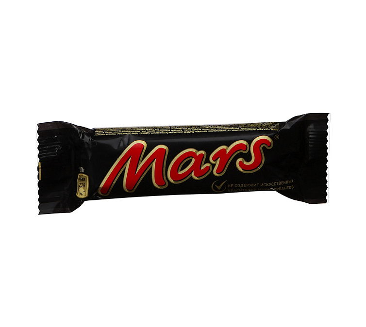 Шоколадный батончик 51г Mars Шоколадный батончик 51г Mars