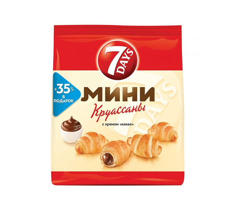 Круассаны 7 Days мини 300г Какао