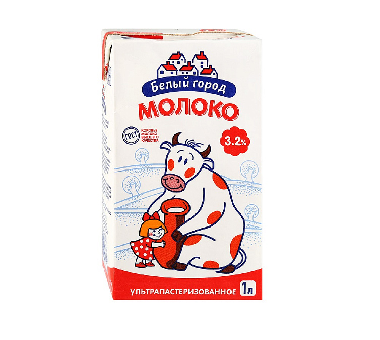 Молоко 3,2% 1л ультрапастеризованное 