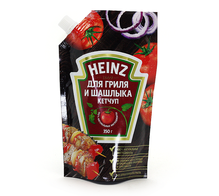 Кетчуп 350г Heinz для гриля и шашлыка