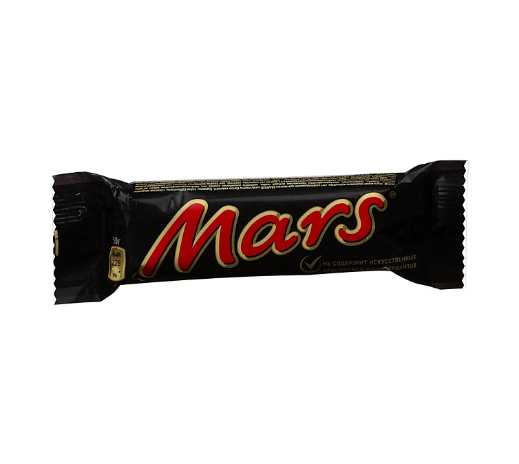 Шоколадный батончик 51г Mars Шоколадный батончик 51г Mars