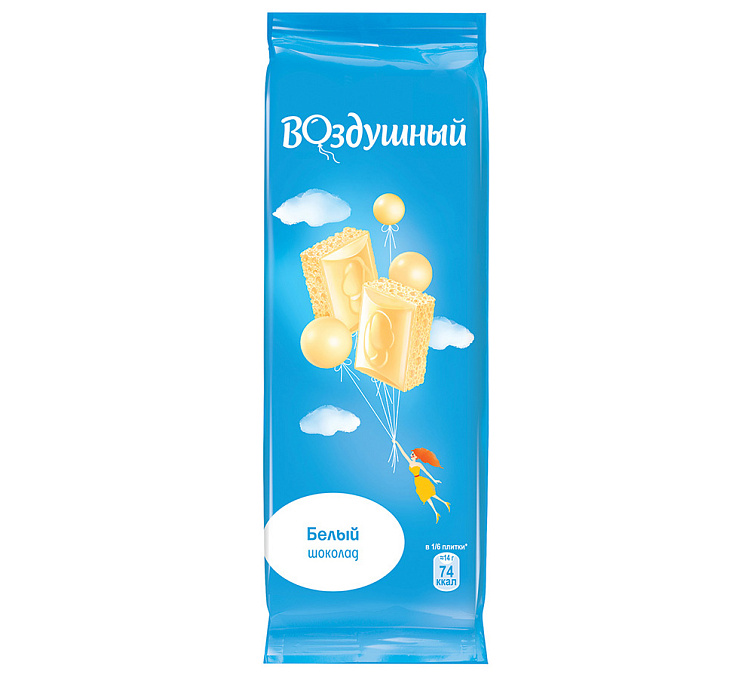 Шоколад 85г Воздушный белый