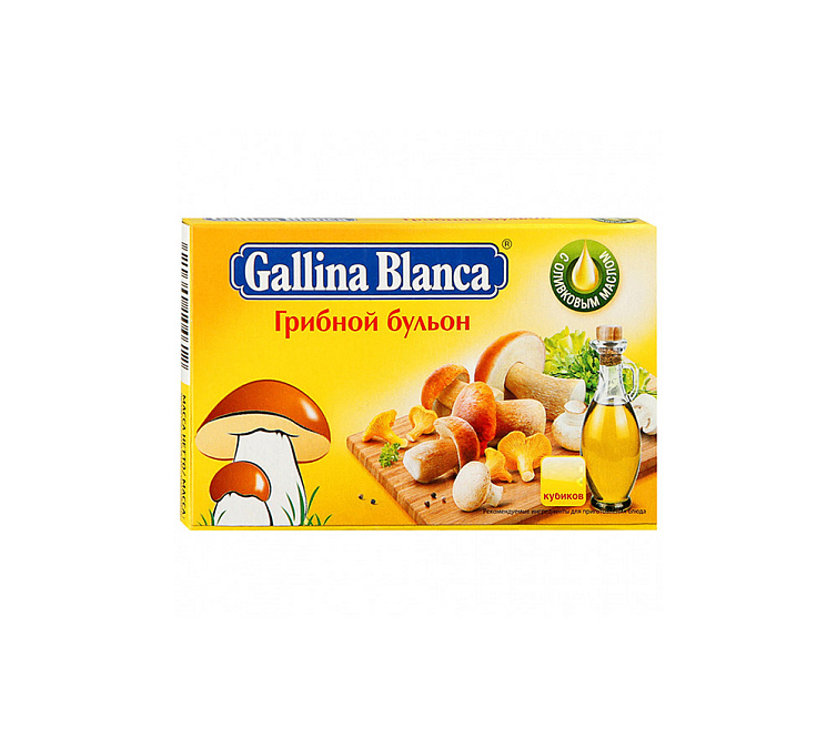 Бульон грибной 8х10г Gallina Blanca Бульон грибной 8х10г Gallina Blanca