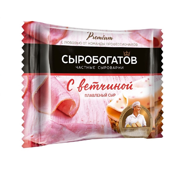 Сырные слайсы 45% 130г С ветчиной Сырные слайсы 45% 130г С ветчиной