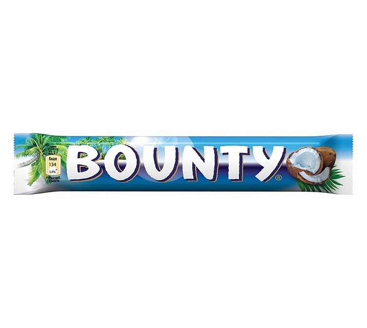 Шоколадный батончик 55г Bounty