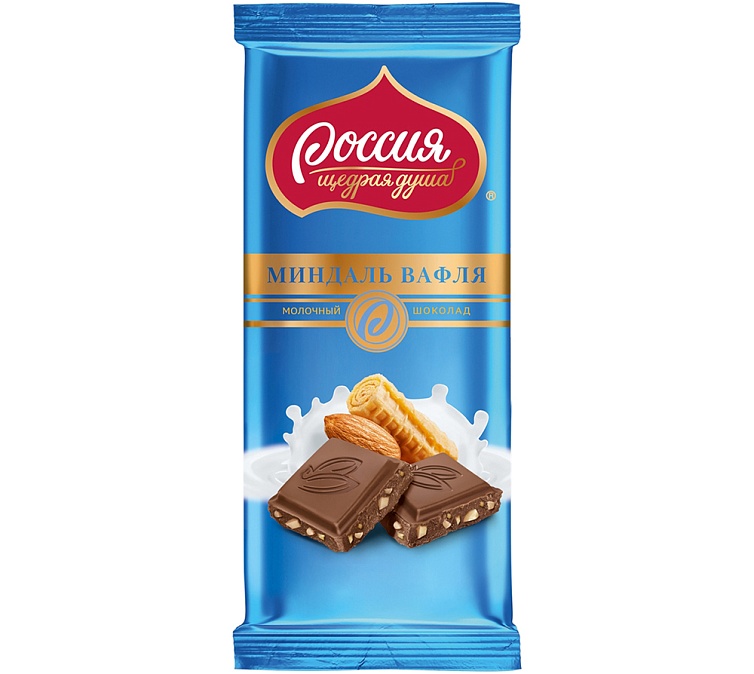 Шоколад 90г Российский Вафли
