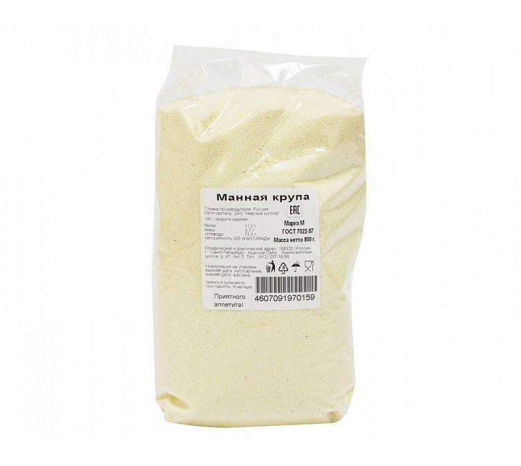 Крупа манная 800г марки М