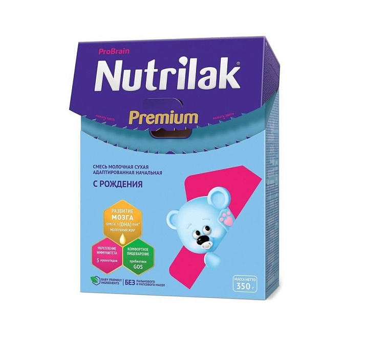 Смесь 350г Nutrilak Premium 0-6 преб/нукл